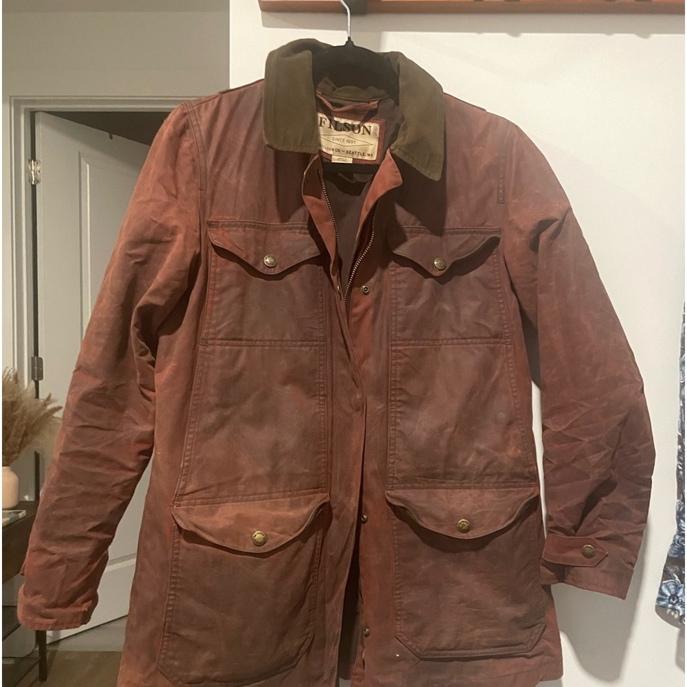 FILSON BURGUNDY NWT MOORCROFT JACKET SIZE M
